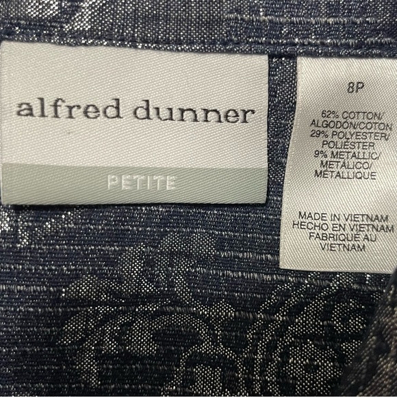Alfred Dunner dark blue jacket size 8P - Picture 9 of 9